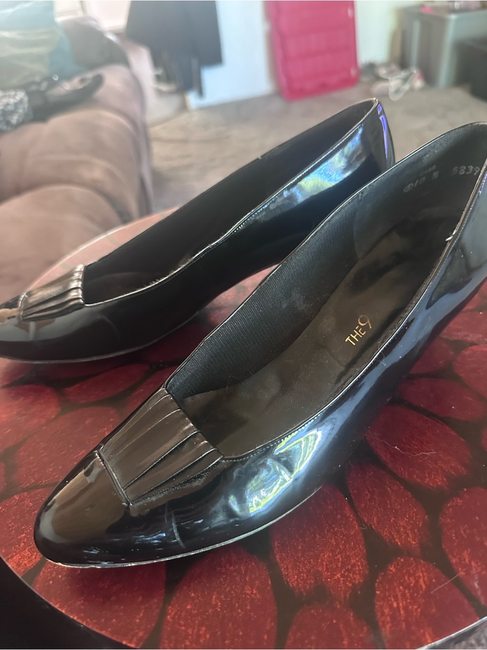 Black Patent Leather Women's heels